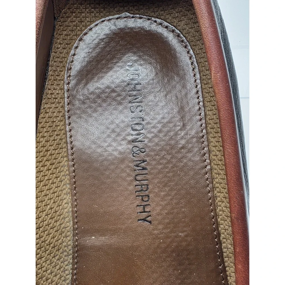 Johnston & Murphy tassel loafers Men's 11 Leather  Black And Brown